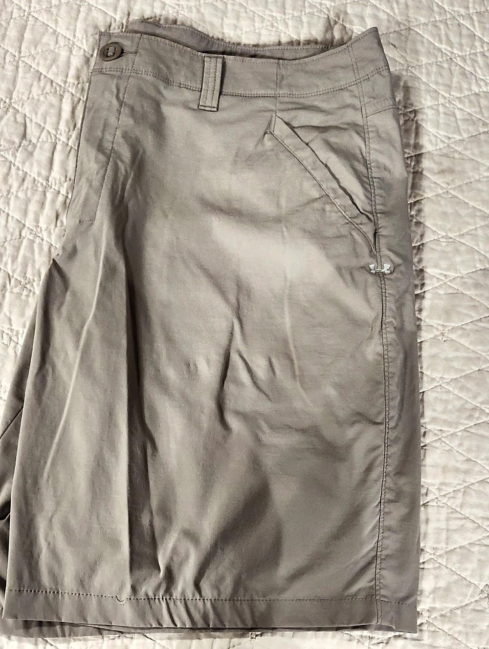 Under Armour Tech Mesh 10" Shorts Men's Cacky Casual/Dress Shorts Size 38